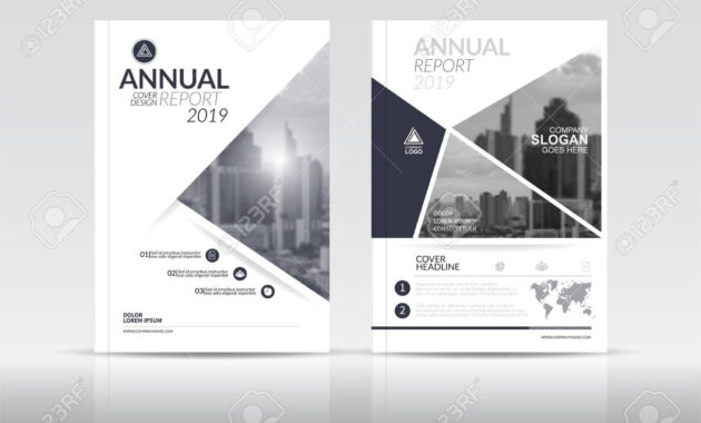 Cover Design Template Annual Report Cover Flyer Presentation with regard to Cover Page For Annual Report Template