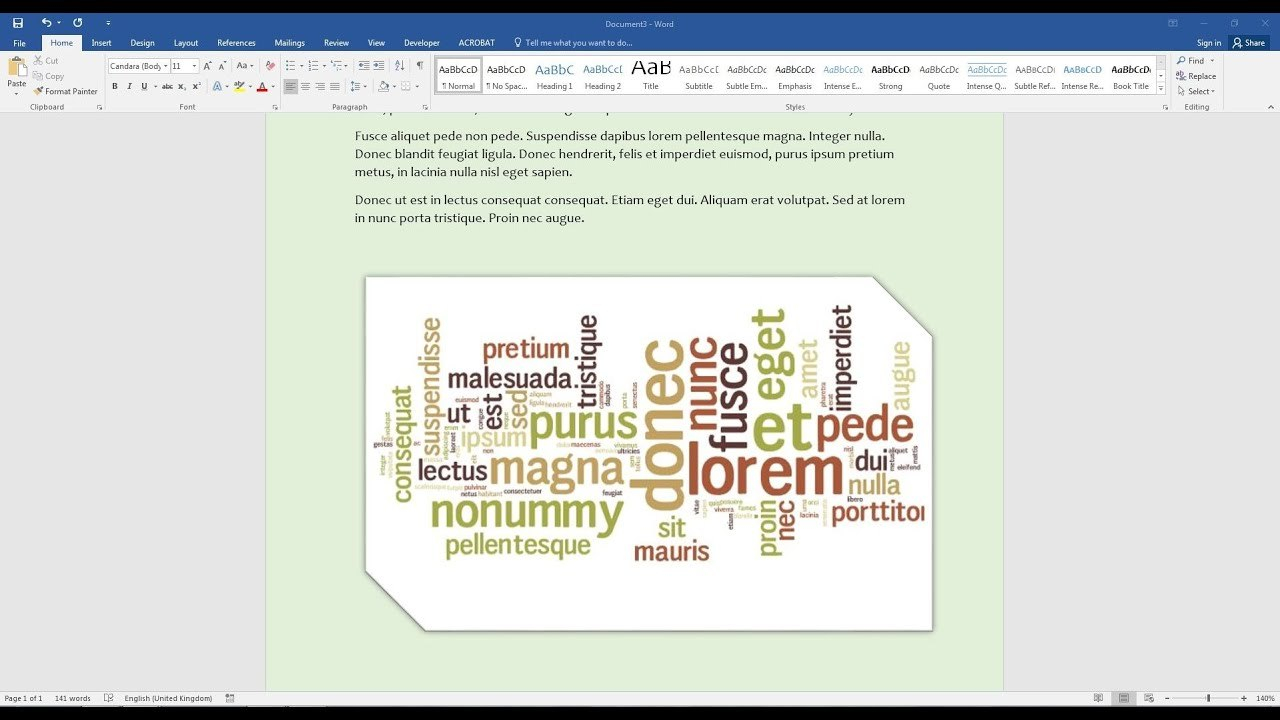 Create A Word Cloud In Microsoft Word  Youtube with Free Word Collage Template