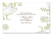 Create Custom Blank Wedding Invitation Design Templates To Meet in Free E Wedding Invitation Card Templates