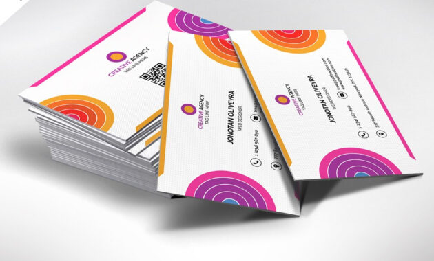 Creative And Colorful Business Card Free Psd  Psdfreebies intended for Creative Business Card Templates Psd