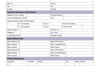 Credit Application Form For Business Template Free within Business Account Application Form Template