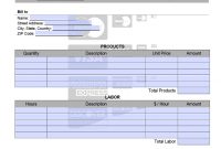 Credit Card Invoice Template  Onlineinvoice throughout Credit Card Bill Template