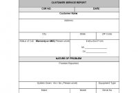 Customer Service Report Template  Templates At regarding Customer Contact Report Template