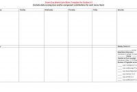 Cycle Menu Template  Cycle Menu Template K  And   Seven Day with Menu Chart Template