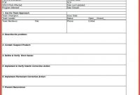 D Report Vorlage Excel Dann Corrective Action Form Corrective for 8D Report Template