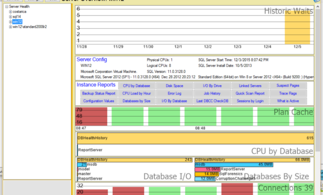 Database Health Monitor regarding Sql Server Health Check Report Template