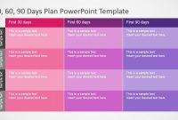 Days Plan Powerpoint Template  Career   Day Plan for 30 60 90 Day Plan Template Powerpoint