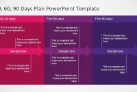 Days Plan Powerpoint Template  Work Stuff   Day Plan for 30 60 90 Business Plan Template Ppt