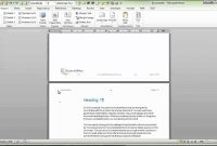Demonstration Of Word Report Template  Youtube with How To Insert Template In Word