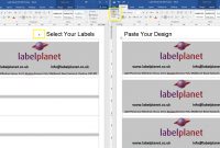 Designing A Label Template – Copy  Paste   Label Planet with How To Set Up Label Template In Word