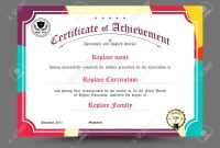 Diploma Certificate Template Design Vector Illustration Royalty for Design A Certificate Template