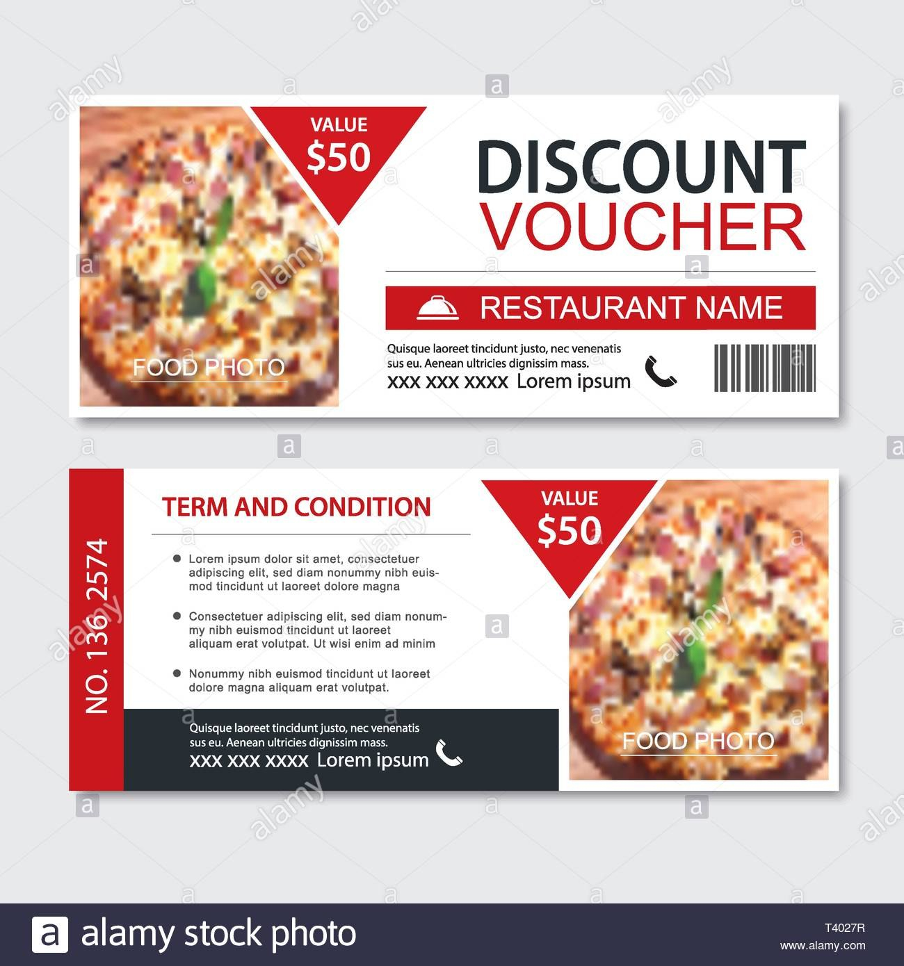 Discount Gift Voucher Fast Food Template Design Pizza Set Use For in Pizza Gift Certificate Template