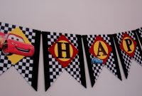 Disney Cars Birthday Banner Cars Birthday Banner Mcqueen  Etsy with regard to Cars Birthday Banner Template