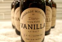 Diy  Homemade Vanilla Extract Recipe  Stylish Spoon with Homemade Vanilla Extract Label Template