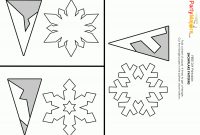 Diy Paper Snowflakes Template – Easy Cutout Decorations  Papirne throughout Blank Snowflake Template