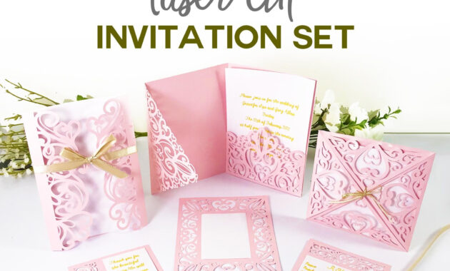 Diy Wedding Invitation Templates  Free &quot;laser Cut&quot; Set  Jennifer Maker with Pop Up Wedding Card Template Free