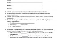 Dj – Promoter Contract In   My Style  Wedding Music Wedding for Venue Hire Agreement Template