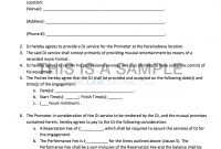 Djpromoter Contract Template For Hiring A Dj in Product Sponsorship Agreement Template