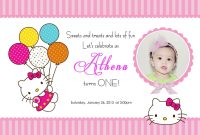 Download Free Template Hello Kitty Printable Birthday Invitations intended for Hello Kitty Birthday Card Template Free
