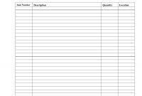 Download Inventory Checklist Template  Excel  Pdf  Rtf  Word with Blank Checklist Template Pdf