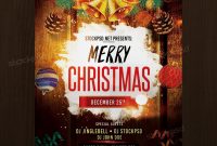 Download Merry Christmas – Free Psd Flyer Template  Free Psd Flyers in Christmas Brochure Templates Free