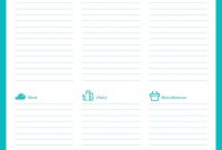 Download Our Free Printable Grocery Shopping List  Kitchn throughout Blank Grocery Shopping List Template