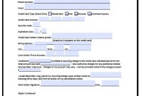 Download Recurring Credit Card Authorization Form  Pdf  Word inside Credit Card Billing Authorization Form Template