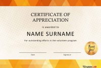Download Volunteer Certificate Of Appreciation   Misical regarding Volunteer Certificate Template