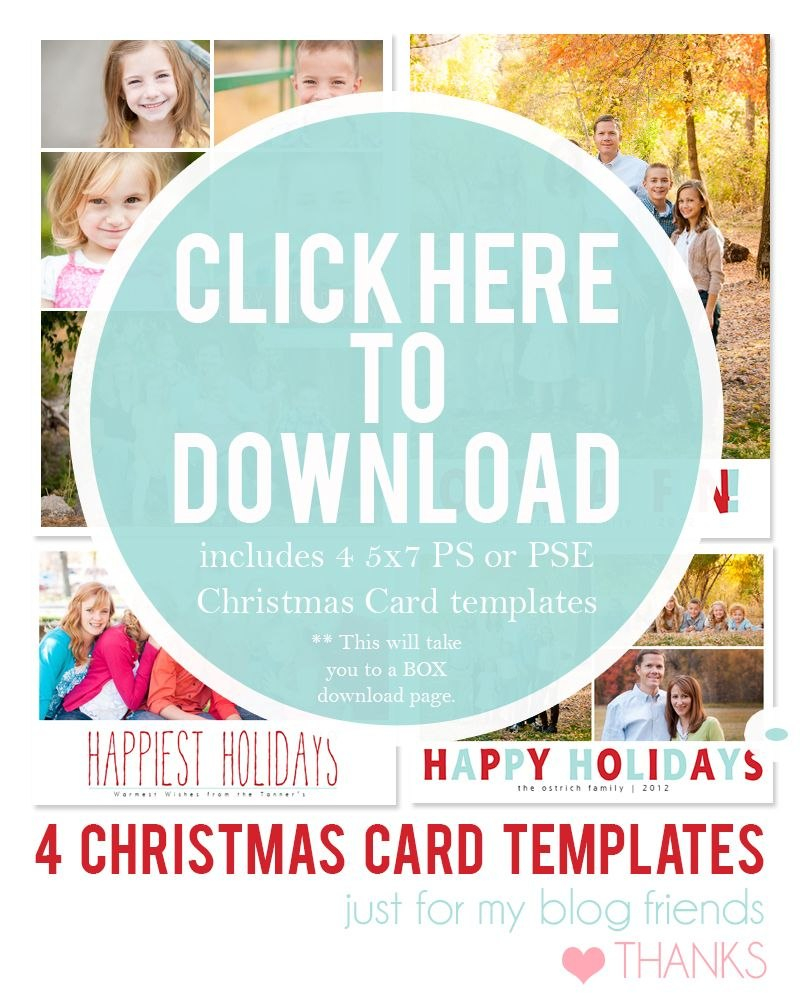 Downloadable Christmas Card Templates For Photos   Free pertaining to Christmas Photo Card Templates Photoshop