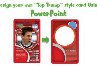 Draw A Top Trump Card Using Powerpoint  Youtube in Top Trump Card Template