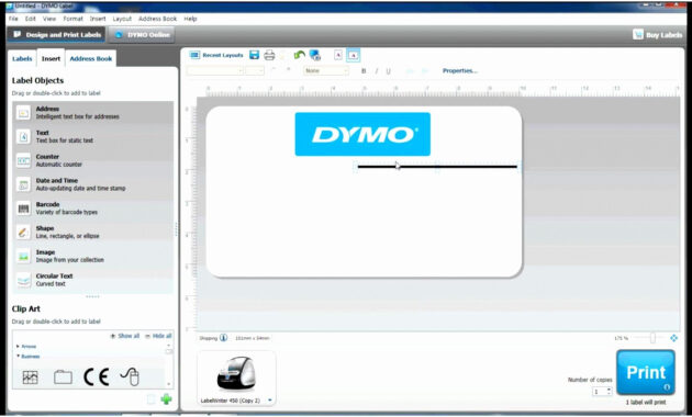 Dymo Label Template Word – Docxword within Dymo Label Templates For Word