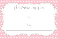 Early Play Templates Free Gift Coupon Templates To Print Out pertaining to Pink Gift Certificate Template