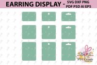Earring Cards Svg Earring Display Svg Earring Display Pdf within Free Svg Card Templates