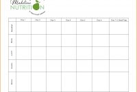Eating Planner Template  Dragon Fire Defense pertaining to 7 Day Menu Planner Template