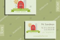 Eco Organic Visiting Card Template Natural Stock Vector Royalty within Bio Card Template