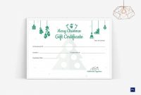 Editable Christmas Gift Certificate Template In Adobe Photoshop with regard to Merry Christmas Gift Certificate Templates