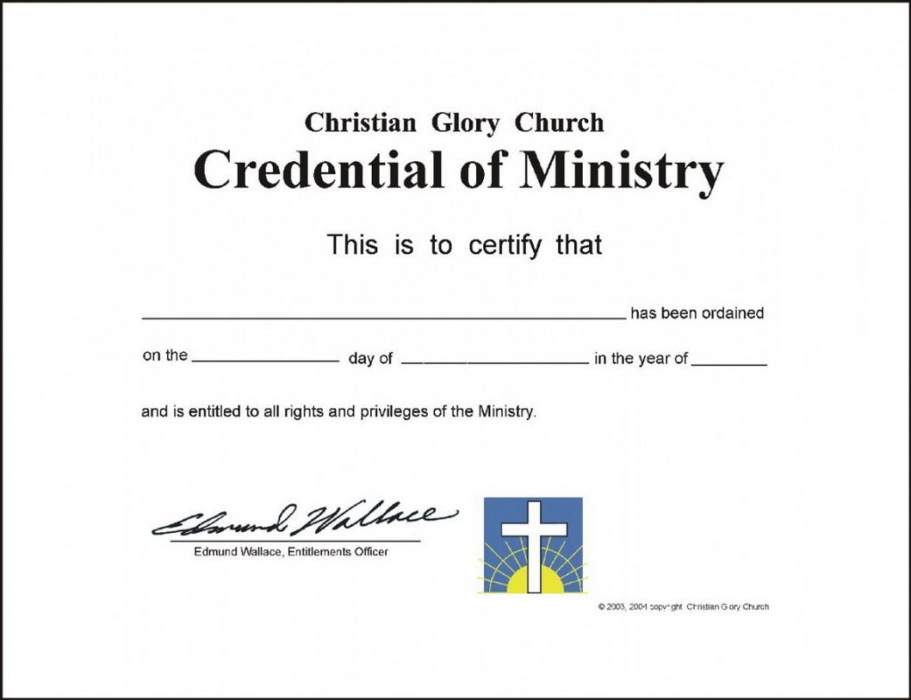 Editable Editable Ordination Certificate Template Templates Pertaining