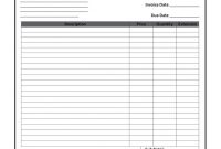 Editable Invoice Template Pdf   Budget Spreadsheet in Fillable Invoice Template Pdf