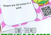 Editable Owl Qr Code Task Cards Template Freebie  Flapjack within Task Cards Template