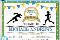 Editable Track  Field Award Certificates Instant Download Track Awards  Track Party Printable Printable Award Sports Runner Certificates with regard to Track And Field Certificate Templates Free