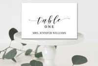 Editable Wedding Table Place Cards Tent Fold Table Setting  Etsy with Place Card Setting Template