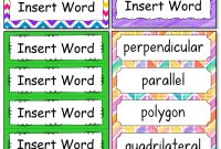 Editable Word Wall Cards  Best Teacher Tips And Resources  Math with regard to Personal Word Wall Template