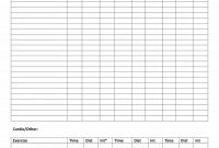 Effective Workout Log  Calendar Templates ᐅ Template Lab regarding Blank Workout Schedule Template