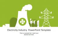 Electricity Industry Powerpoint Template  Slidemodel pertaining to Nuclear Powerpoint Template