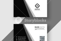 Elegant Black And White Business Card Template Royaltyfree Stock intended for Black And White Business Cards Templates Free