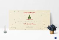 Elegant Christmas Gift Certificate Template In Adobe Photoshop with Merry Christmas Gift Certificate Templates