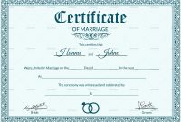 Elegant Free Marriage Certificate Template Word  Best Of Template inside Certificate Of Marriage Template