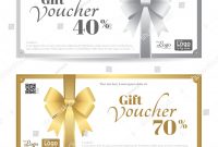 Elegant Gift Card Gift Voucher Template Stockvektorgrafik pertaining to Elegant Gift Certificate Template