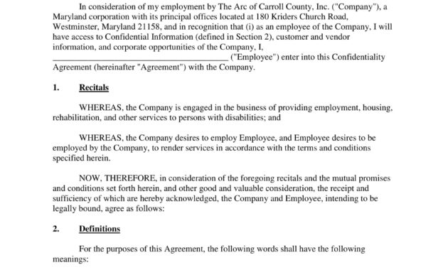 Employee Confidentiality Agreement Examples  Pdf Word  Examples with Word Employee Confidentiality Agreement Templates