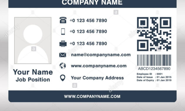 Employee Id Card Template Ideas Business Maker Beautiful in Id Card Template Word Free